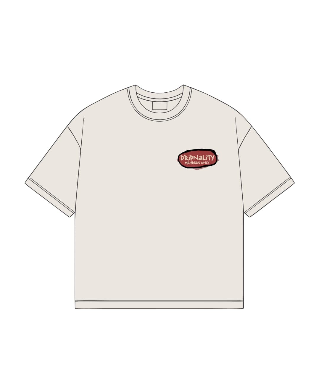 Dripnality’s Oversized Multi-Balaclavas White T-Shirt image 1